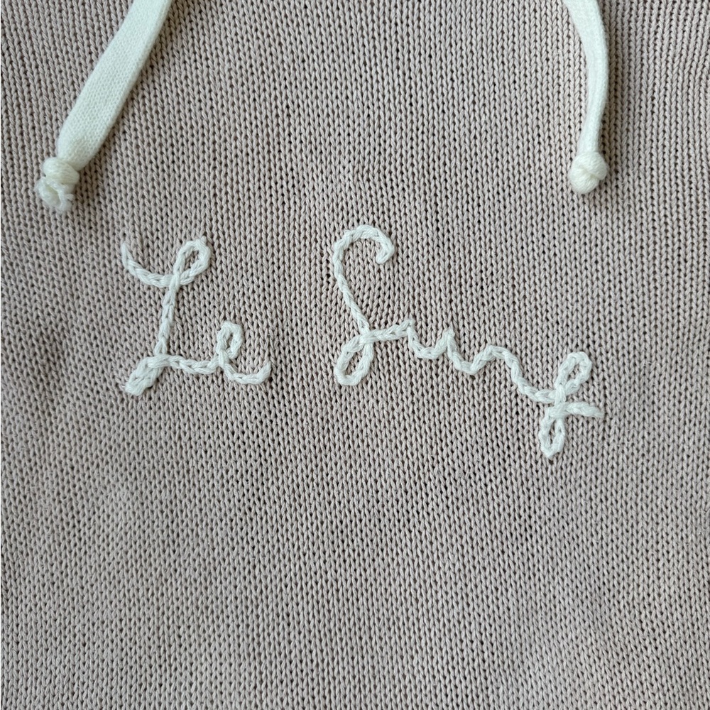 Vintage Havana Women’s Cream Knit Hoodie Sweater Size Medium